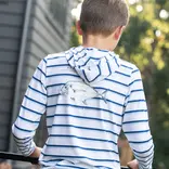 PRODOH Prodoh Pro Performance Hoodie - Windsurfer Navy Peony Stripe