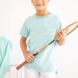 The Beaufort Bonnet Company TBBC Carter Crewneck - Turks Teal Stripe
