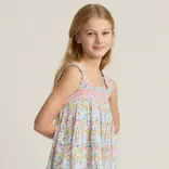 Minnow Swim Jasmine Blossom Smocked Ruffle Strap Dress