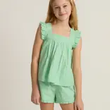 Minnow Swim Gustavia Gingham Ruffle Top & Short Set