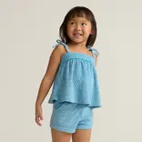 Minnow Swim Le Marin Dot French Terry Tie Top & Short Set