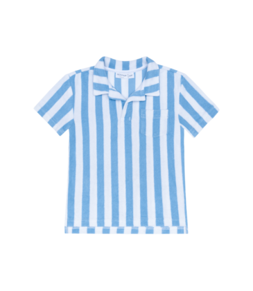 Minnow Swim Bay Stripe French Terry Polo