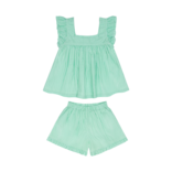 Minnow Swim Gustavia Gingham Ruffle Top & Short Set