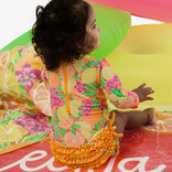 RuffleButts Neon Squeeze the Day 1pc Rash Guard