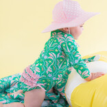 RuffleButts Coconut Cabana 1pc Rash Guard