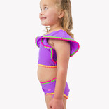 RuffleButts Neon Purple Crochet Butterfly Tankini