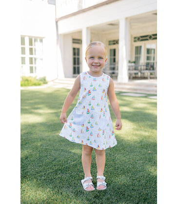 The Proper Peony The Proper Peony Yacht Sleeveless Dress