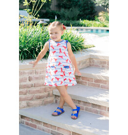 The Proper Peony The Proper Peony Lobster Sleeveless Dress