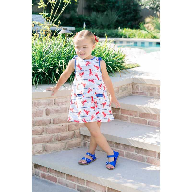 The Proper Peony The Proper Peony Lobster Sleeveless Dress