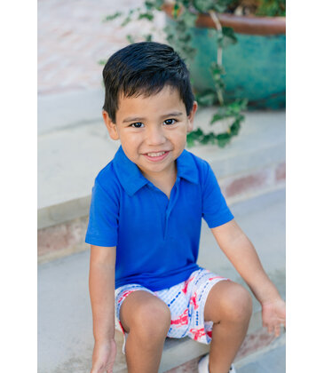 The Proper Peony The Proper Peony Regatta Blue Polo