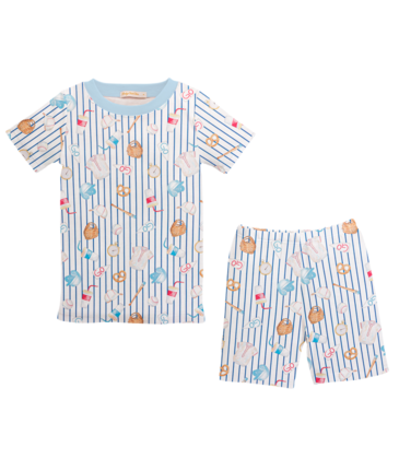 Baby Club Chic Baby Club Chic Big League Short Pajama Set