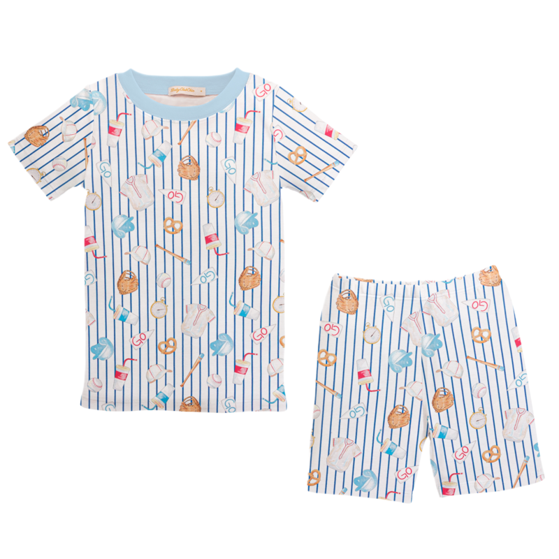 Baby Club Chic Baby Club Chic Big League Short Pajama Set