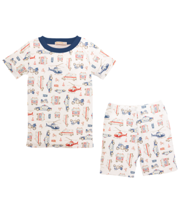 Baby Club Chic Baby Club Chic Rescue Squad Short Pajama Set