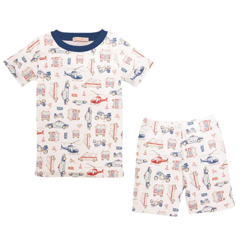 Baby Club Chic Baby Club Chic Rescue Squad Short Pajama Set