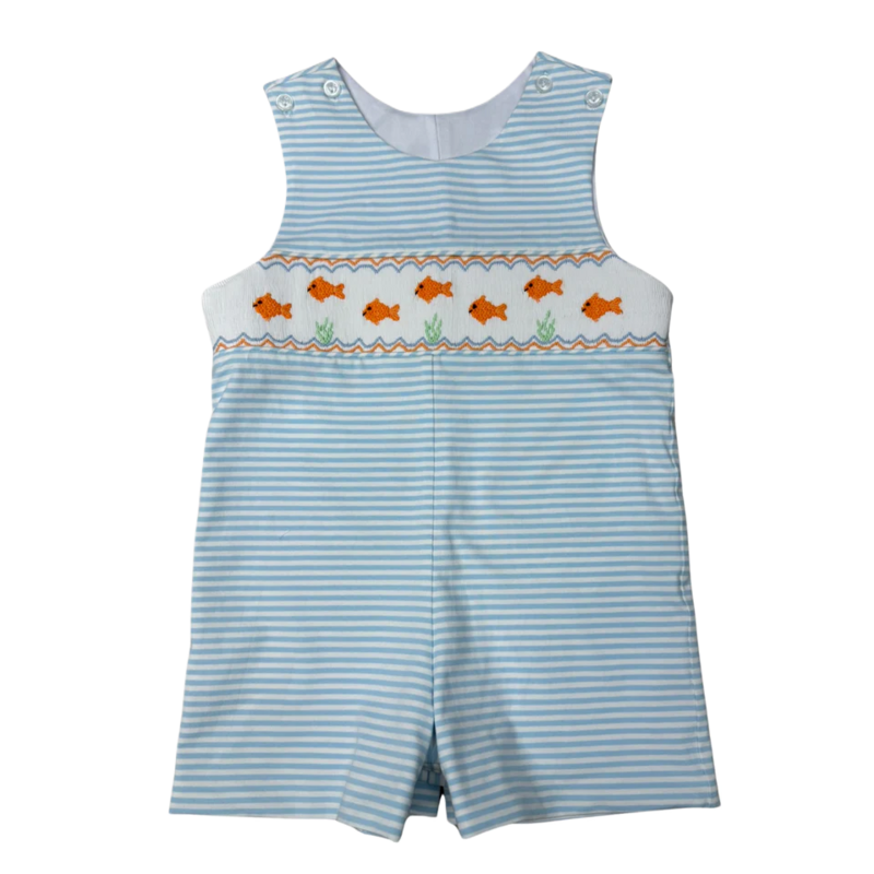 Whimsy Bay Whimsy Bay Goldfish Gang Smocked Jon Jon