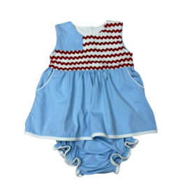 Whimsy Bay Whimsy Bay Ric Rac & Stars Bloomer Set