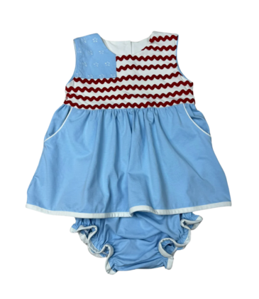 Whimsy Bay Whimsy Bay Ric Rac & Stars Bloomer Set