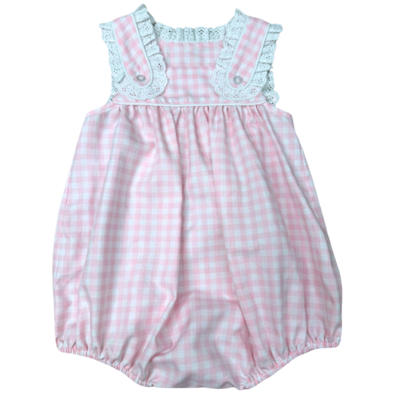 Whimsy Bay Whimsy Bay Gingham Girlie Lace Bubble