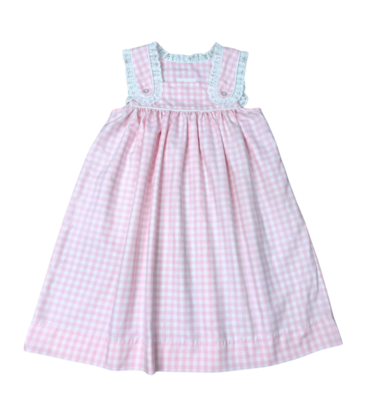Whimsy Bay Whimsy Bay Gingham Girlie Lace Dress