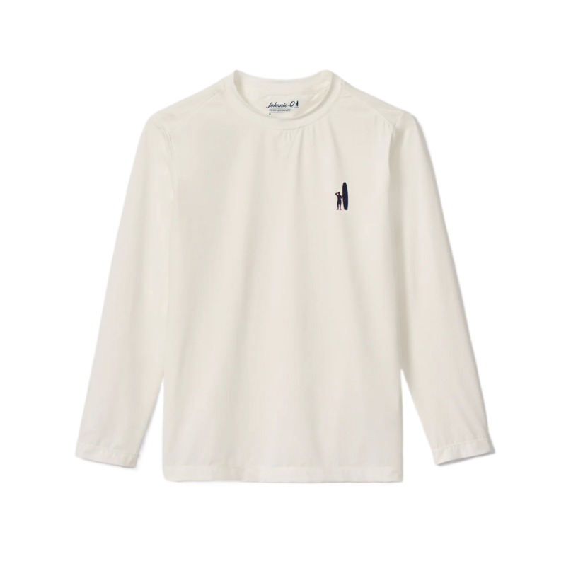 Johnnie-O Basin Performance UPF Rash Guard - White