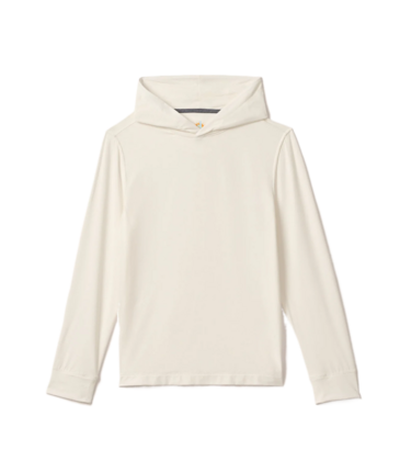 Johnnie-O Durant LS Hooded T-Shirt - White