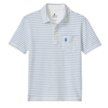 Johnnie-O Ryan Stripe Original Polo - White Venice