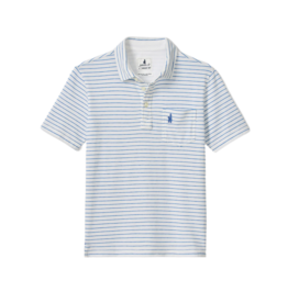 Johnnie-O Ryan Stripe Original Polo - White Venice