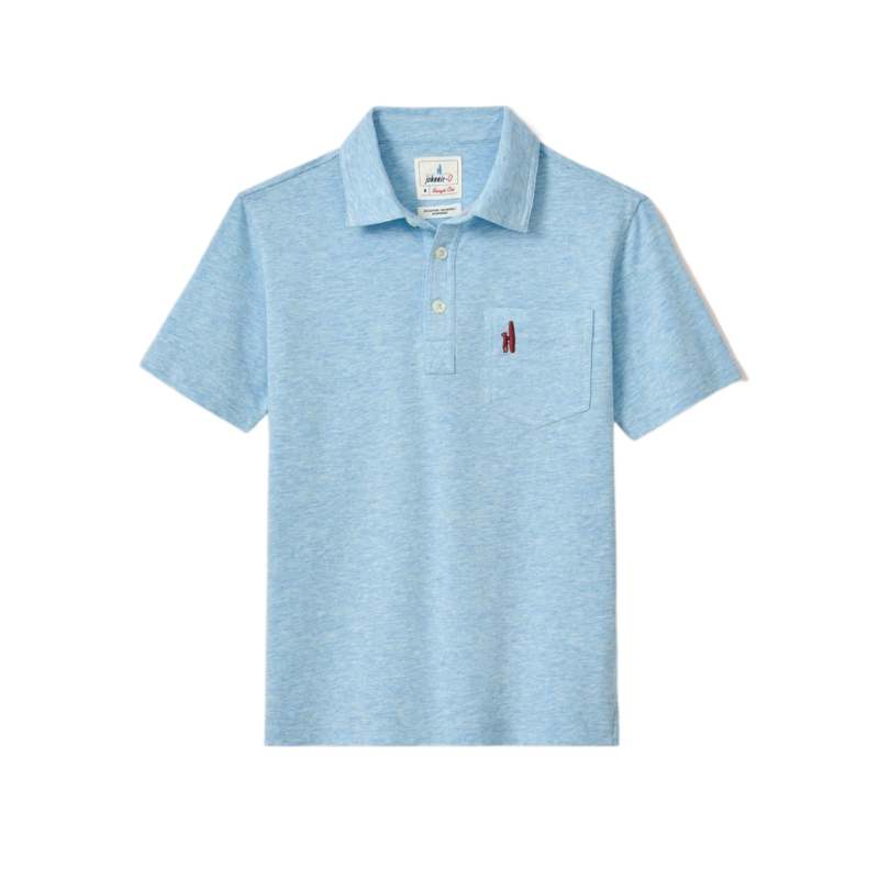 Johnnie-O Heathered 2.0 Original Polo - Cloud Blue