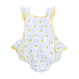 Angel Dear Angel Dear Ric Rac Ruffle Sunsuit - Lovely Lemons