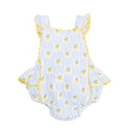 Angel Dear Angel Dear Ric Rac Ruffle Sunsuit - Lovely Lemons