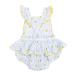 Angel Dear Angel Dear Ric Rac Ruffle Sunsuit - Lovely Lemons