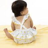 Angel Dear Angel Dear Ric Rac Ruffle Sunsuit - Lovely Lemons