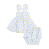 Angel Dear Angel Dear Smocked Top & Bloomer Set - Lovely Lemons