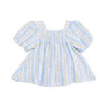 Angel Dear Angel Dear Puff Sleeve Babydoll Dress & Bloomer - Odalys Floral Stripe