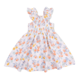 Angel Dear Angel Dear Smocked Sundress - Citrus Floral