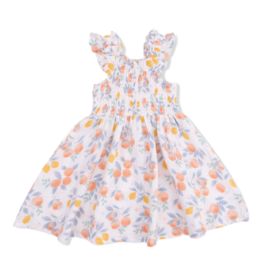 Angel Dear Angel Dear Smocked Sundress - Citrus Floral
