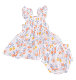 Angel Dear Angel Dear Babydoll Tunic & Bloomer Set - Citrus Floral