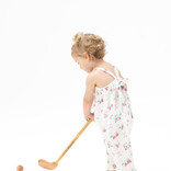 Angel Dear Angel Dear Tie Back Romper - Baby Golf Carts Pink