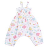 Angel Dear Angel Dear Smocked Romper - Sunny Coral Reef Fish