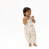 Angel Dear Angel Dear Smocked Romper - Sunny Coral Reef Fish