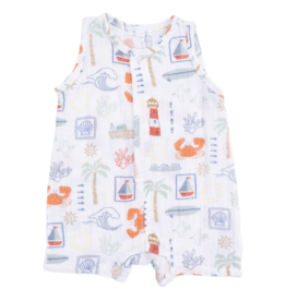 Angel Dear Angel Dear Shortie Romper - Club Mediterranean