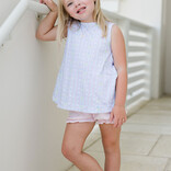 James & Lottie James & Lottie Bow Lottie Bloomer Set - Blue Floral Scallop