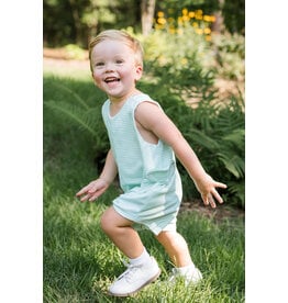 James & Lottie James & Lottie Reed Jon Jon - Light Green Stripe