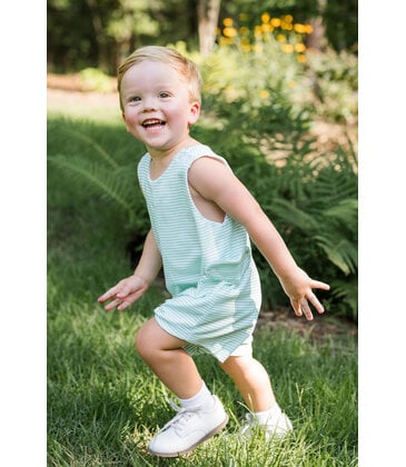 James & Lottie James & Lottie Reed Jon Jon - Light Green Stripe