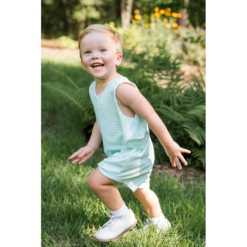 James & Lottie James & Lottie Reed Jon Jon - Light Green Stripe