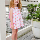 James & Lottie James & Lottie Bow Lottie Bloomer Set - Strawberry Stripe