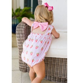 James & Lottie James & Lottie Tie Back Lottie Bubble - Strawberry Stripe