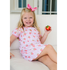 James & Lottie James & Lottie Play Dress - Strawberry Stripe