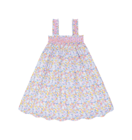 Minnow Swim Jasmine Blossom Smocked Ruffle Strap Dress
