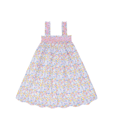Minnow Swim Jasmine Blossom Smocked Ruffle Strap Dress